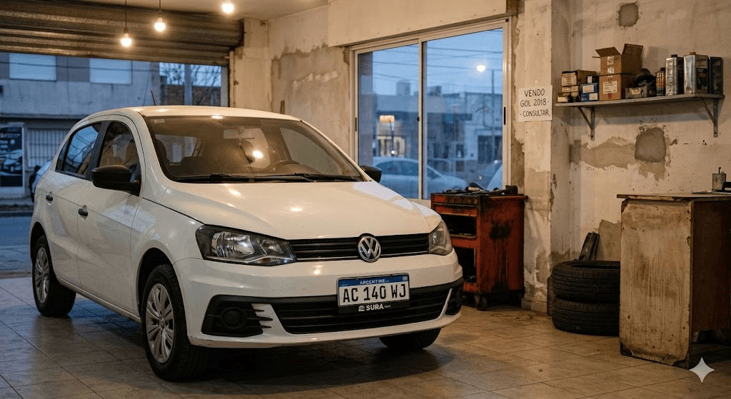 Volkswagen Gol Trend 2018 blanco en agencia argentina de usados